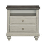 Mossbrook Night Stand LITE GREY/DARK BROWN