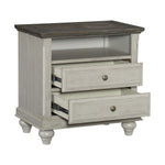 Mossbrook Night Stand LITE GREY/DARK BROWN