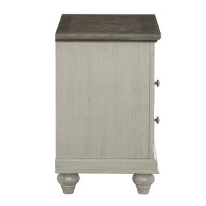 Mossbrook Night Stand LITE GREY/DARK BROWN
