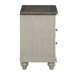 Mossbrook Night Stand LITE GREY/DARK BROWN