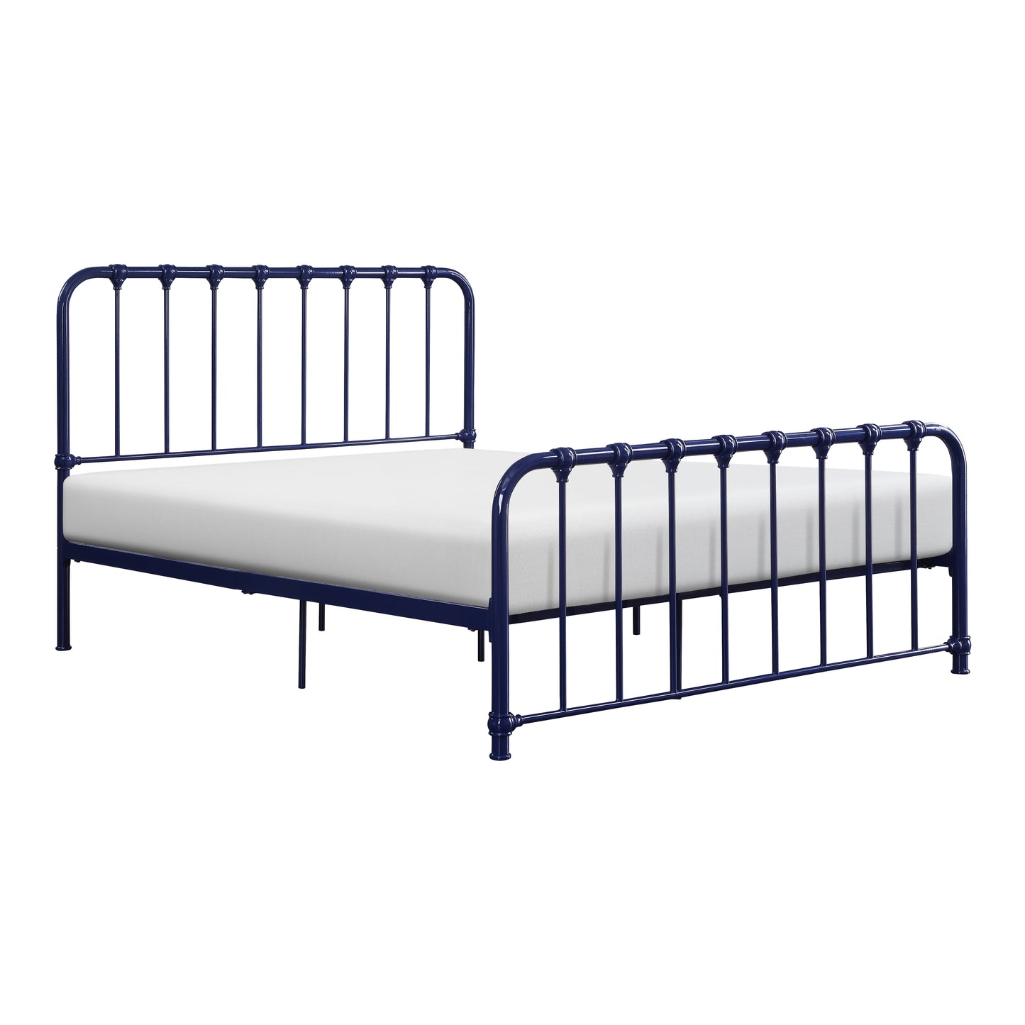 Bethany Queen Platform Bed BLUE