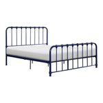 Bethany Queen Platform Bed BLUE