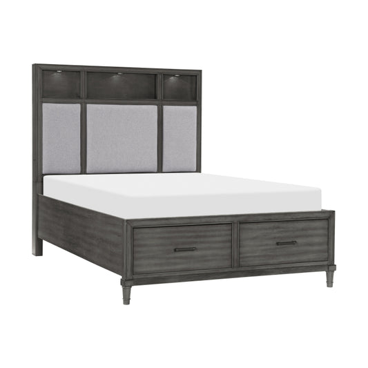 Wittenberg Queen Storage Platform Bed GREY