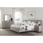 Zephyr Queen Wall Unit Bed LITE GREY