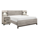 Zephyr Queen Wall Unit Bed LITE GREY