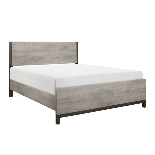 Zephyr Queen Bed LITE GREY