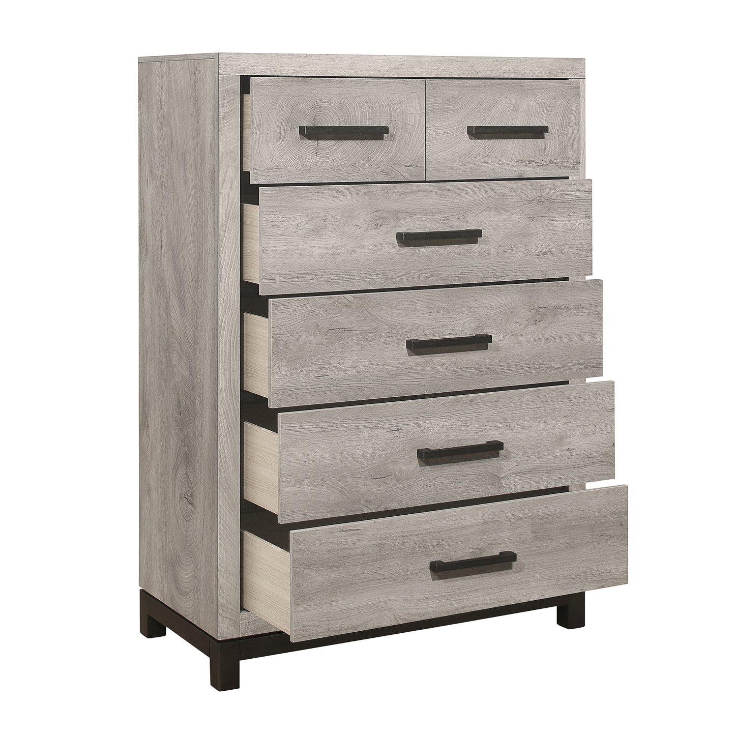 Zephyr 5 Drawer Chest LITE GREY