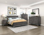 Zephyr Queen Bed DARK GREY