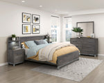 Zephyr Queen Bed DARK GREY
