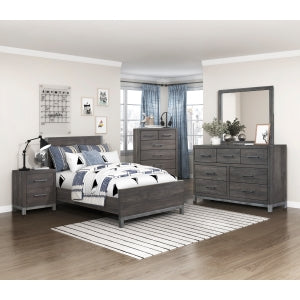 Zephyr Twin Bed BROWNISH GREY