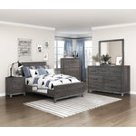 Zephyr Twin Bed BROWNISH GREY