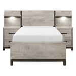 Zephyr 5pc Set Twin Wall Bed GREY