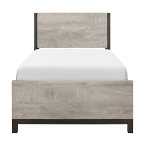 Zephyr Twin Bed LITE GREY