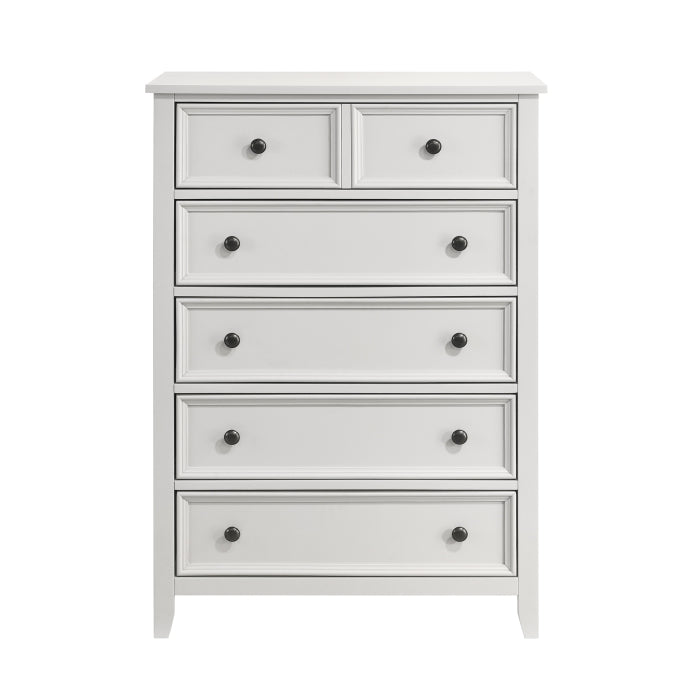 Donahue 5 Drawer Chest OFF WHITE