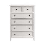 Donahue 5 Drawer Chest OFF WHITE
