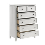 Donahue 5 Drawer Chest OFF WHITE