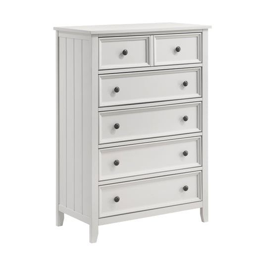 Donahue 5 Drawer Chest OFF WHITE