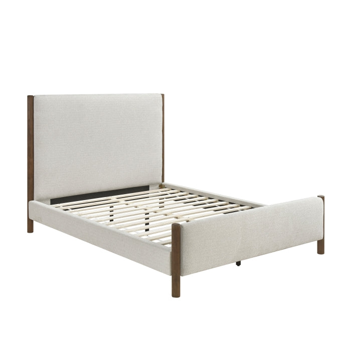 Julian Queen Platform Bed BEIGE