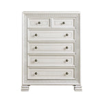 Theodora 5 Drawer Chest PEARL WHITE