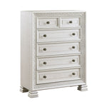 Theodora 5 Drawer Chest PEARL WHITE