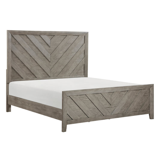 Silas Queen Bed GREY