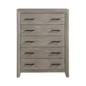 Silas 5 Drawer Chest GREY