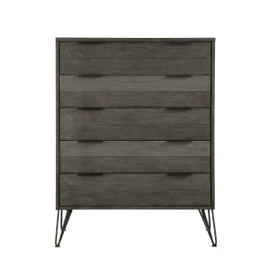 Urbanite 5 Drawer Chest 3 TONE GREY