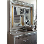 Tamsin Dresser Mirror W/LED-SILVER GREY METALLIC