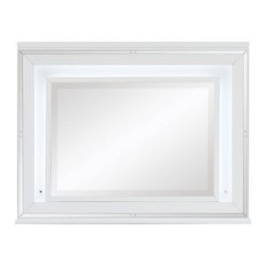 Tamsin Dresser Mirror W/LED-WHITE METALLIC