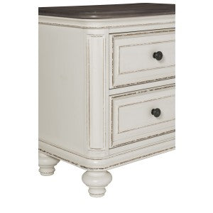 Baylesford Night Stand ANTIQUE WHITE/GREY