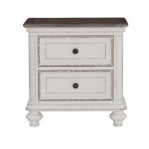 Baylesford Night Stand ANTIQUE WHITE/GREY
