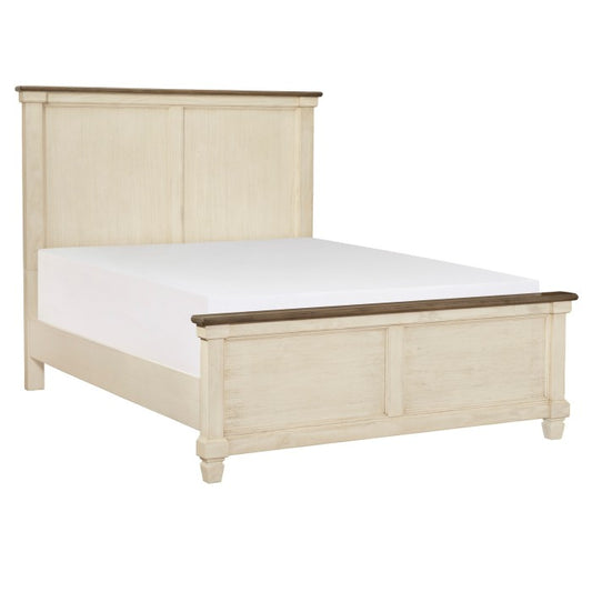 Weaver Queen Bed ANTIQUE WHITE