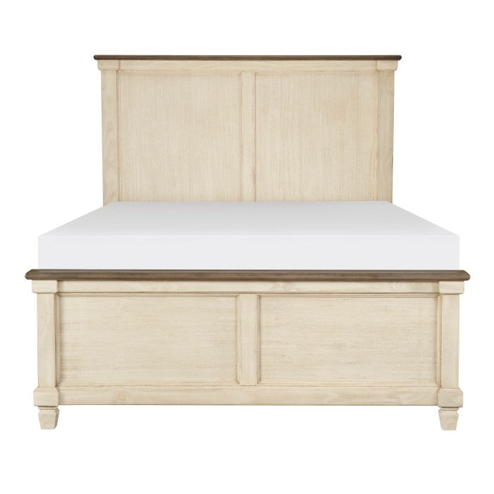 Weaver Queen Bed ANTIQUE WHITE