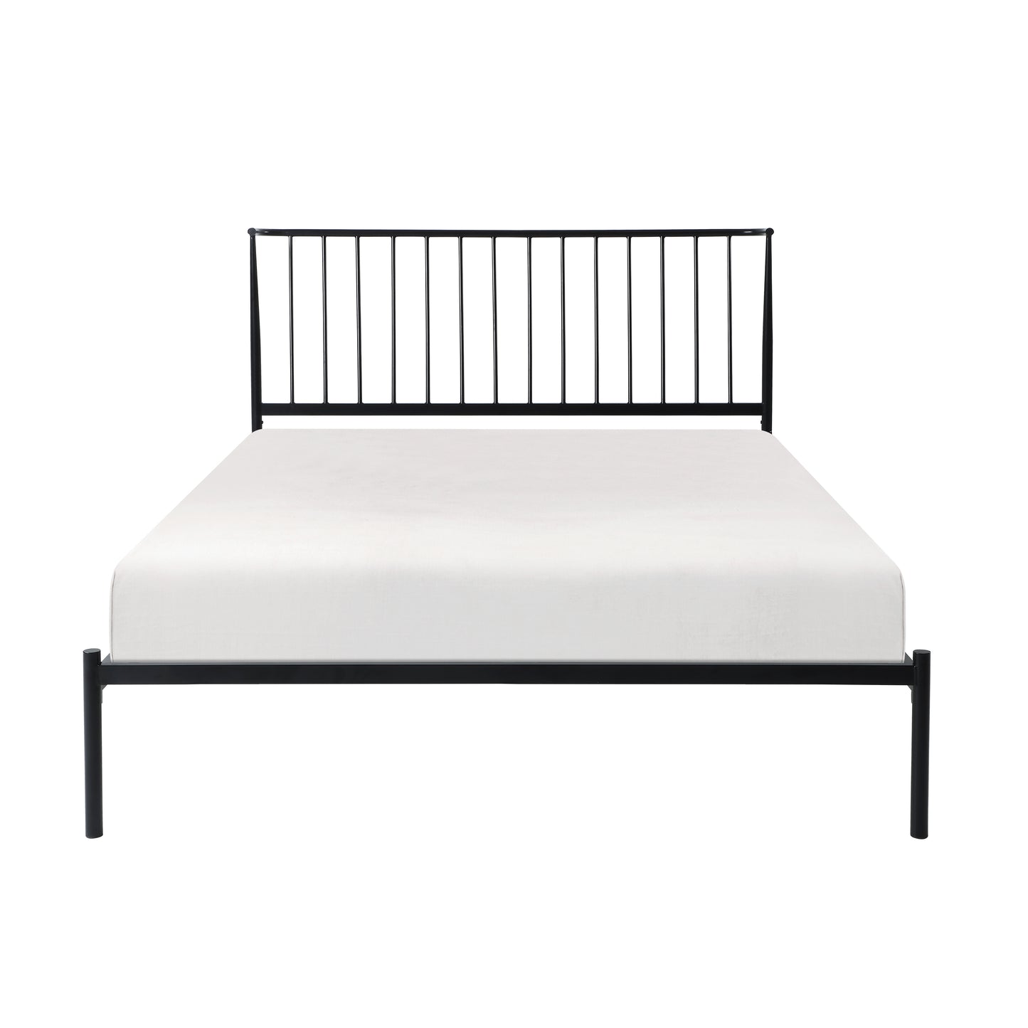 Augusta Queen Platform Bed BLACK