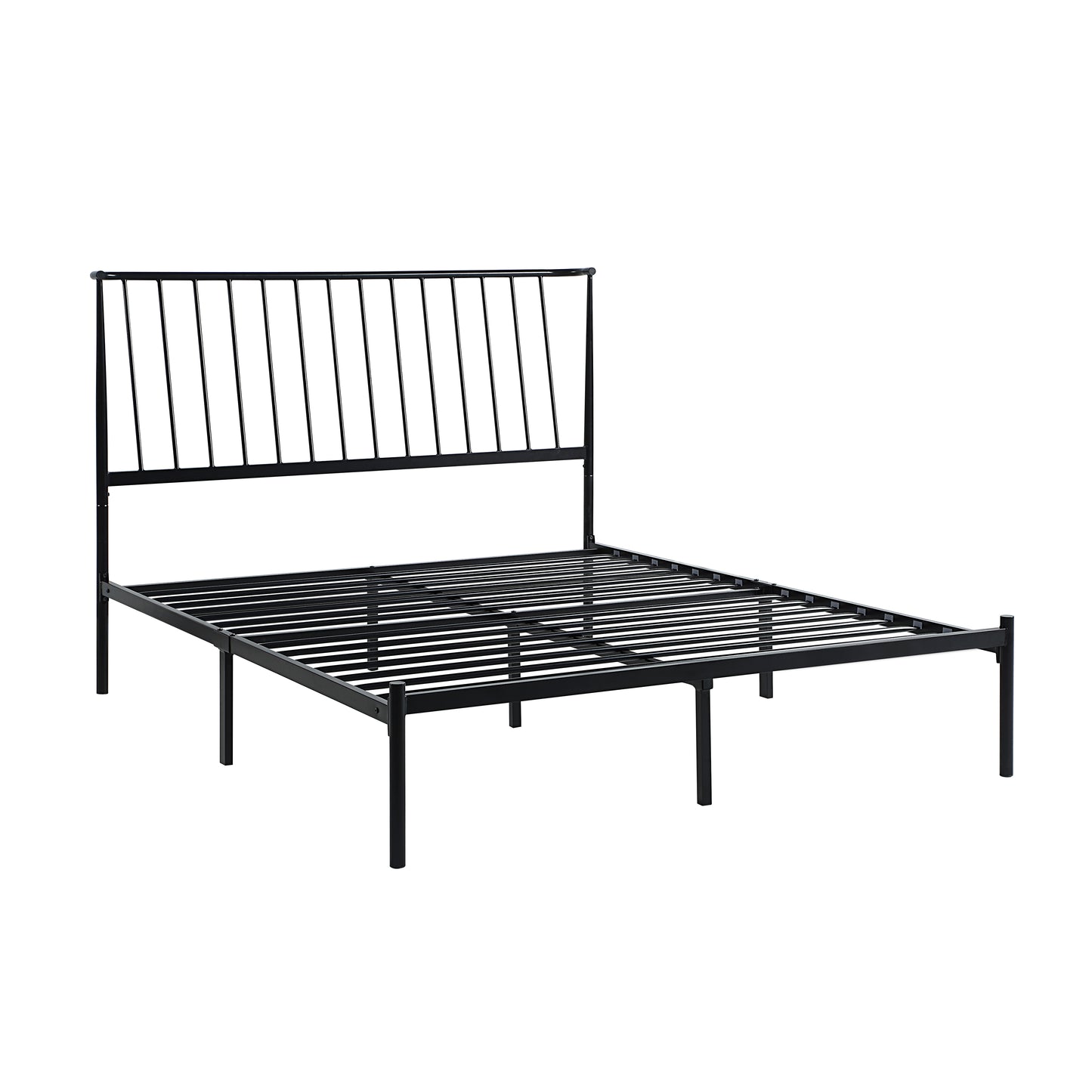 Augusta Queen Platform Bed BLACK