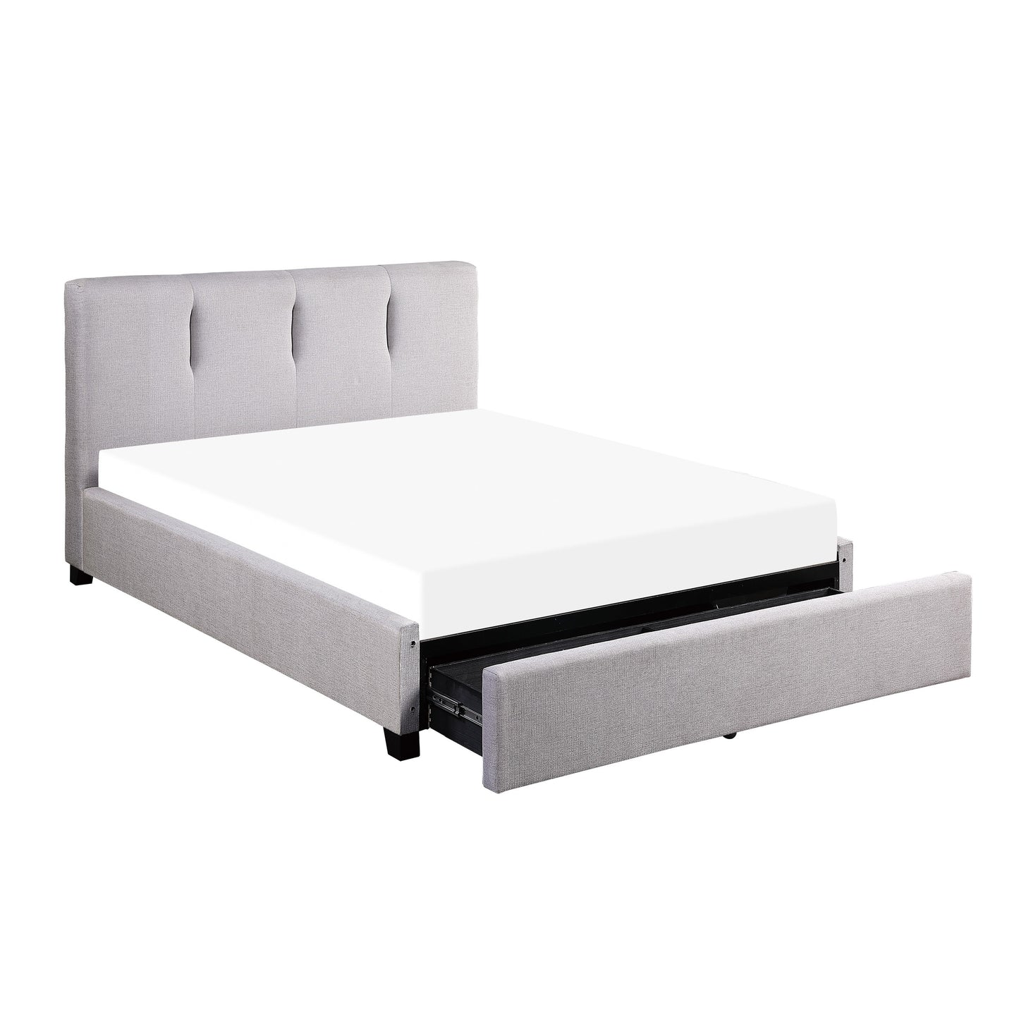 Aitana Queen Storage Platform Bed GREY