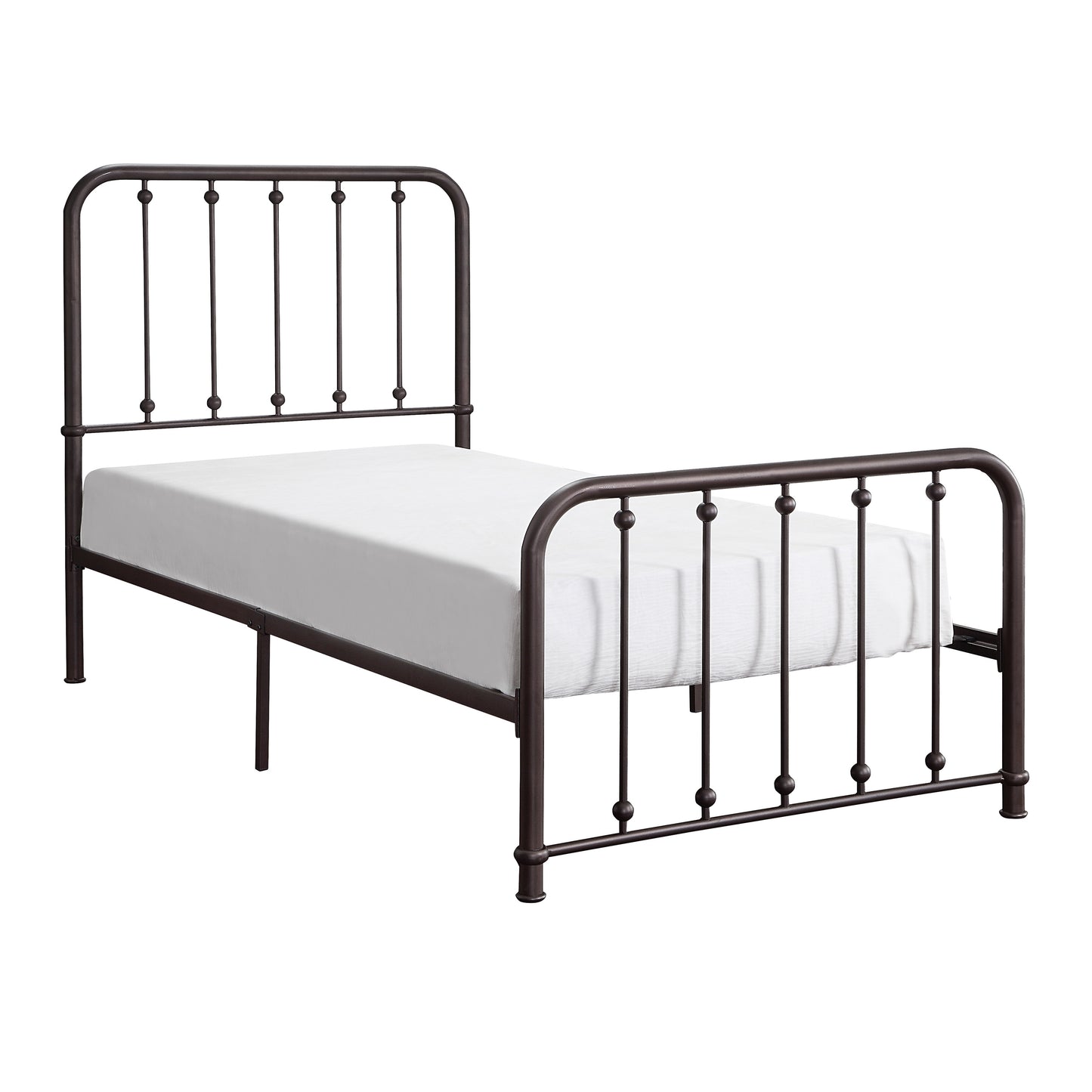 Larkspur Twin Platform Bed DARK BRONZE