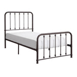 Larkspur Twin Platform Bed DARK BRONZE