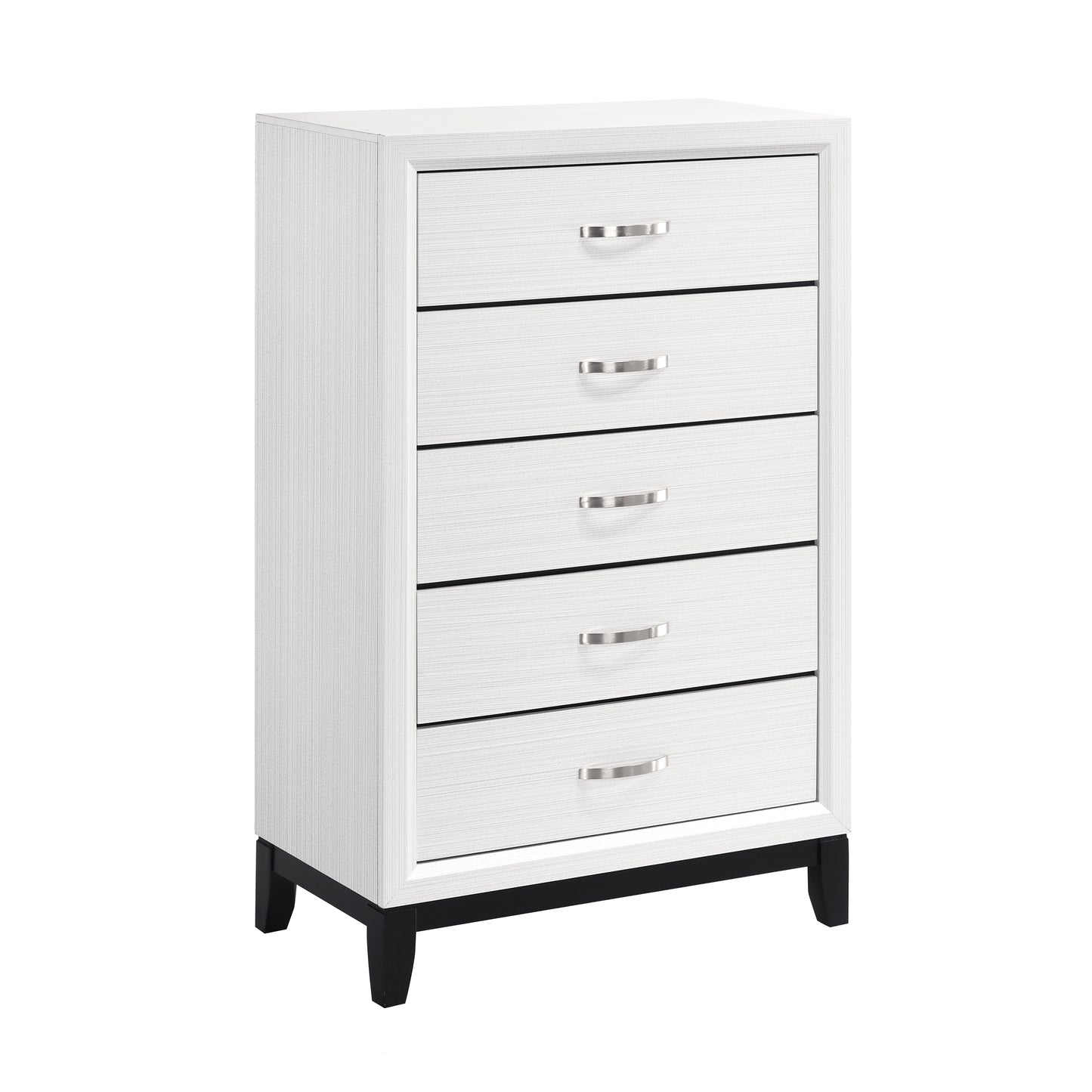 Davi 5 Drawer Chest WHITE