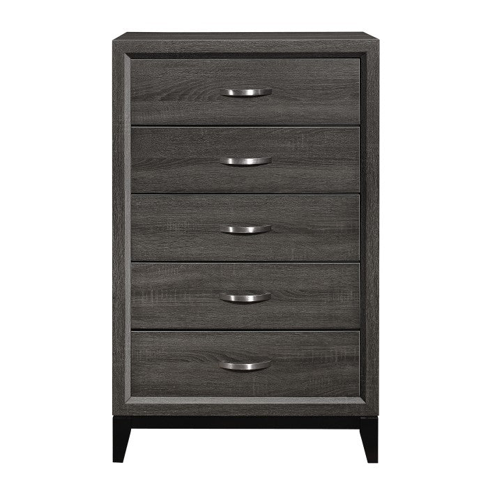Davi 5 Drawer Chest GREY