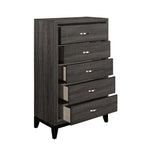 Davi 5 Drawer Chest GREY