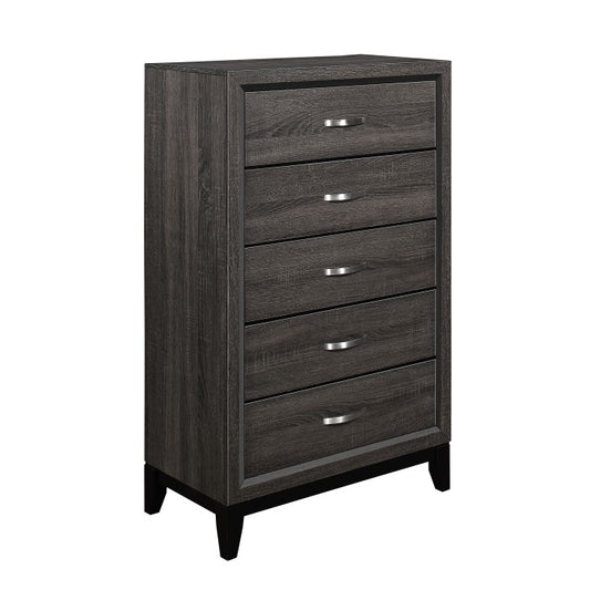 Davi 5 Drawer Chest GREY