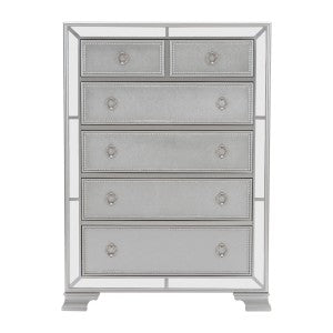 Avondale 5 Drawer Chest SILVER