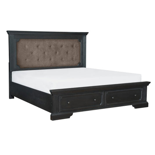 Bollingbrook Queen Storage Platform Bed aCHARCOAL