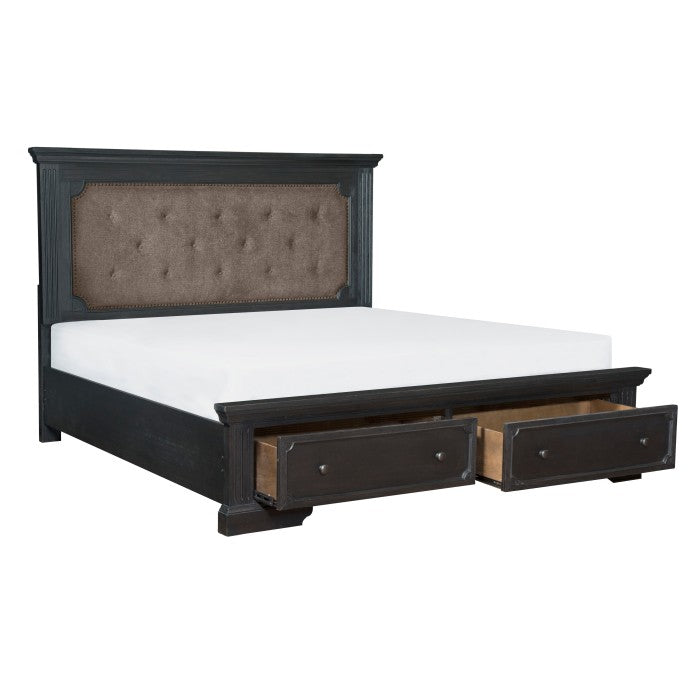 Bollingbrook Queen Storage Platform Bed aCHARCOAL