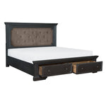 Bollingbrook Queen Storage Platform Bed aCHARCOAL