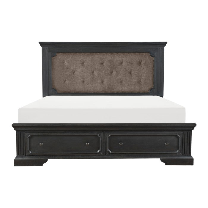 Bollingbrook Queen Storage Platform Bed aCHARCOAL