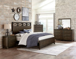 Griggs Queen Bed DARK BROWN