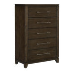 Griggs 5 Drawer Chest DARK BROWN