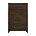 Griggs 5 Drawer Chest DARK BROWN
